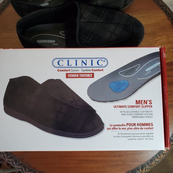 Brand New Clinic Comfort System Tender Tootsies Men's Slipper 12W - Picture 6 of 8